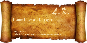 Lumnitzer Kinga névjegykártya